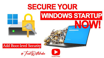 How to Add Startup Security (Pre-boot Authentication) to Windows Using BitLocker and Group Policy.