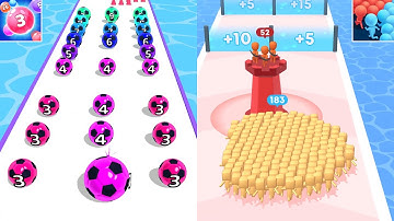 Satisfying Mobile Games Count Masters, Marble Run 3D All Levels Android,iOS Gameplay