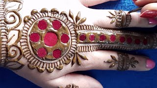 WoW! बिंदी की इस ट्रिक से लगाएं आसान मेहँदी डिज़ाइन | Easy Mehndi Design on Hands | Beginners Mehndi