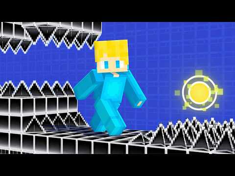 Wir SPIELEN GEOMETRY DASH in Minecraft!