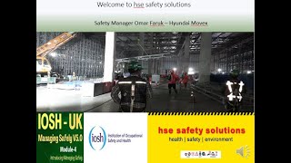 Famous IOSH Managing Safely V5.0 - Module 4 - Lecture 4/HSE SAFETY SOLUTIONS-WORLDWIDE Wealth
