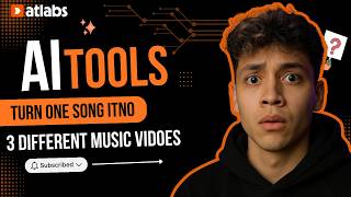 I Turned One Song into 3 Completely Different AI Music Videos (Atlabs AI Tutorial) screenshot 1