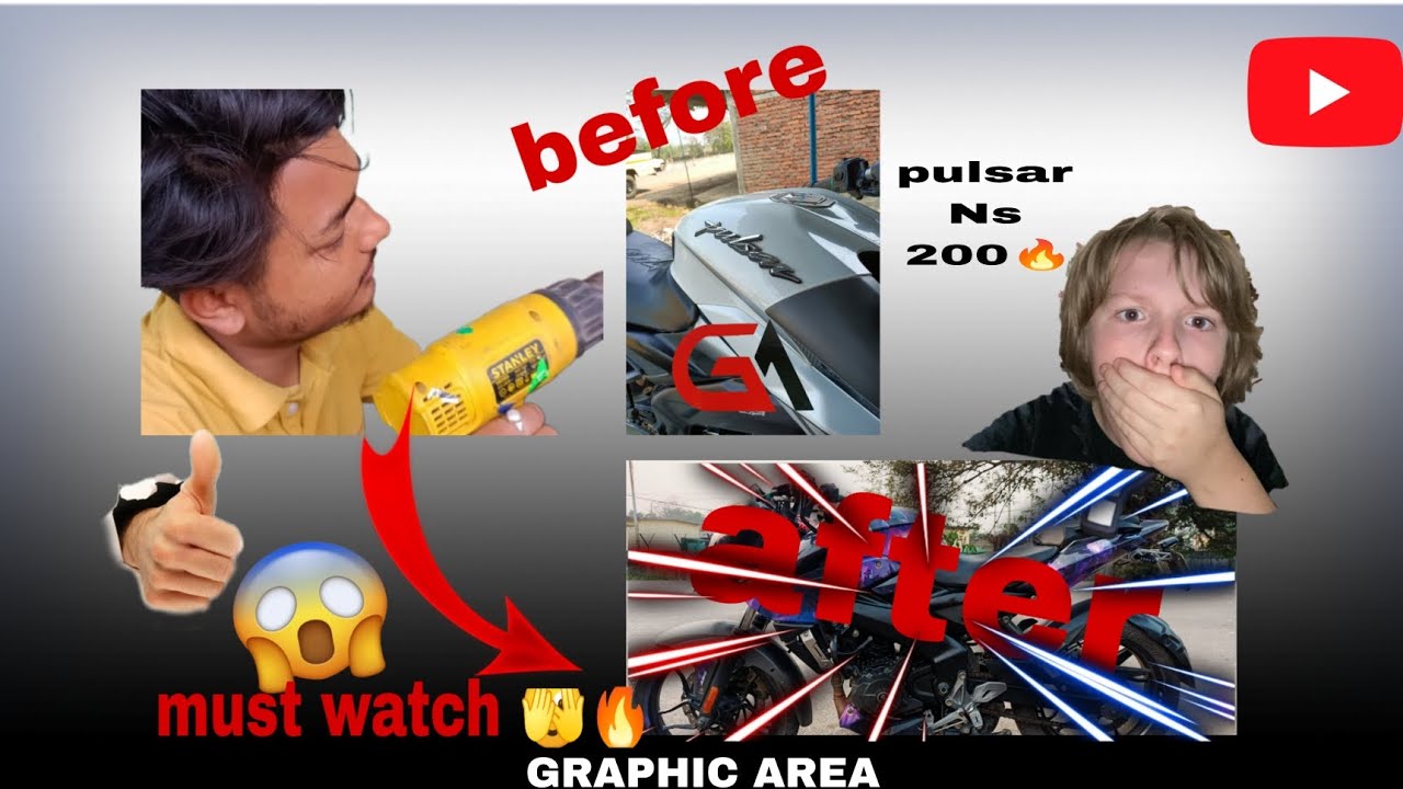 ns200#new wrap#modification installing#full body#graphics #pulsar ns# ...