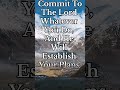 Proverbs 16:3 | Bible Verse of the Day | #commitment #plans #establish #lord