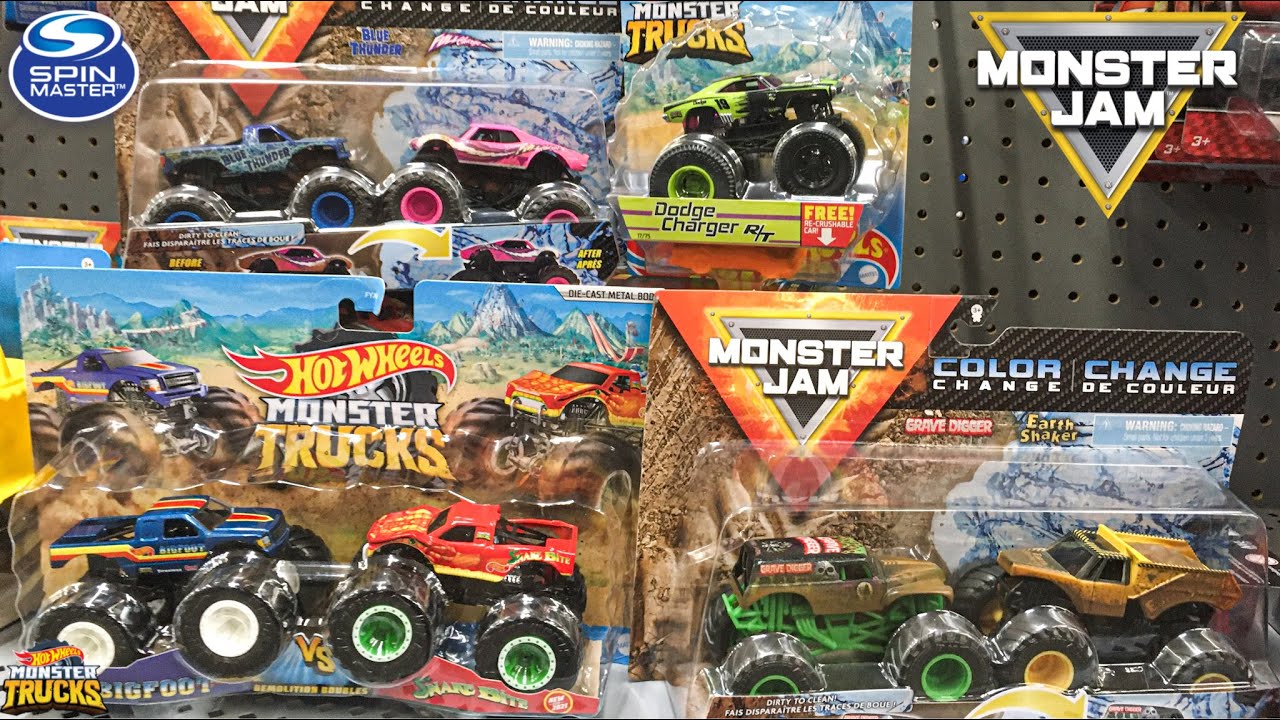 Spin Master Monster Jam, Color-Changing Die-Cast Monster Trucks 2-Pack