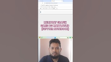 Membuat grafik sederhana dengan matplotlib di jupyter notebook