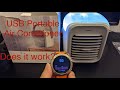 Blaux USB Portable Air Conditioner, Temperature test! Review and unboxing