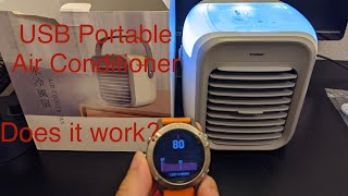 Blaux USB Portable Air Conditioner, Temperature test! Review and unboxing
