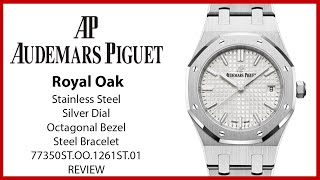 ▶ Audemars Piguet Royal Oak Stainless Steel 34mm Silver Dial Bracelet 77350ST.OO.1261ST.01 - REVIEW