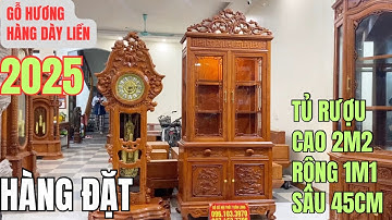 Hàng đặt: Tủ Rượu hình chữ nhật cao 2m2, rộng 1m1, sâu 45 - Khung mộng 4cm, ván 2cm gỗ hương loại 1