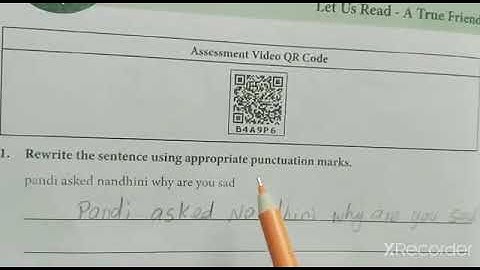 Worksheet No -15/A True Friend/4th std