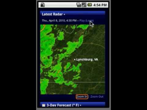 Super-res Radar Loops on Mobile Phone (preview)