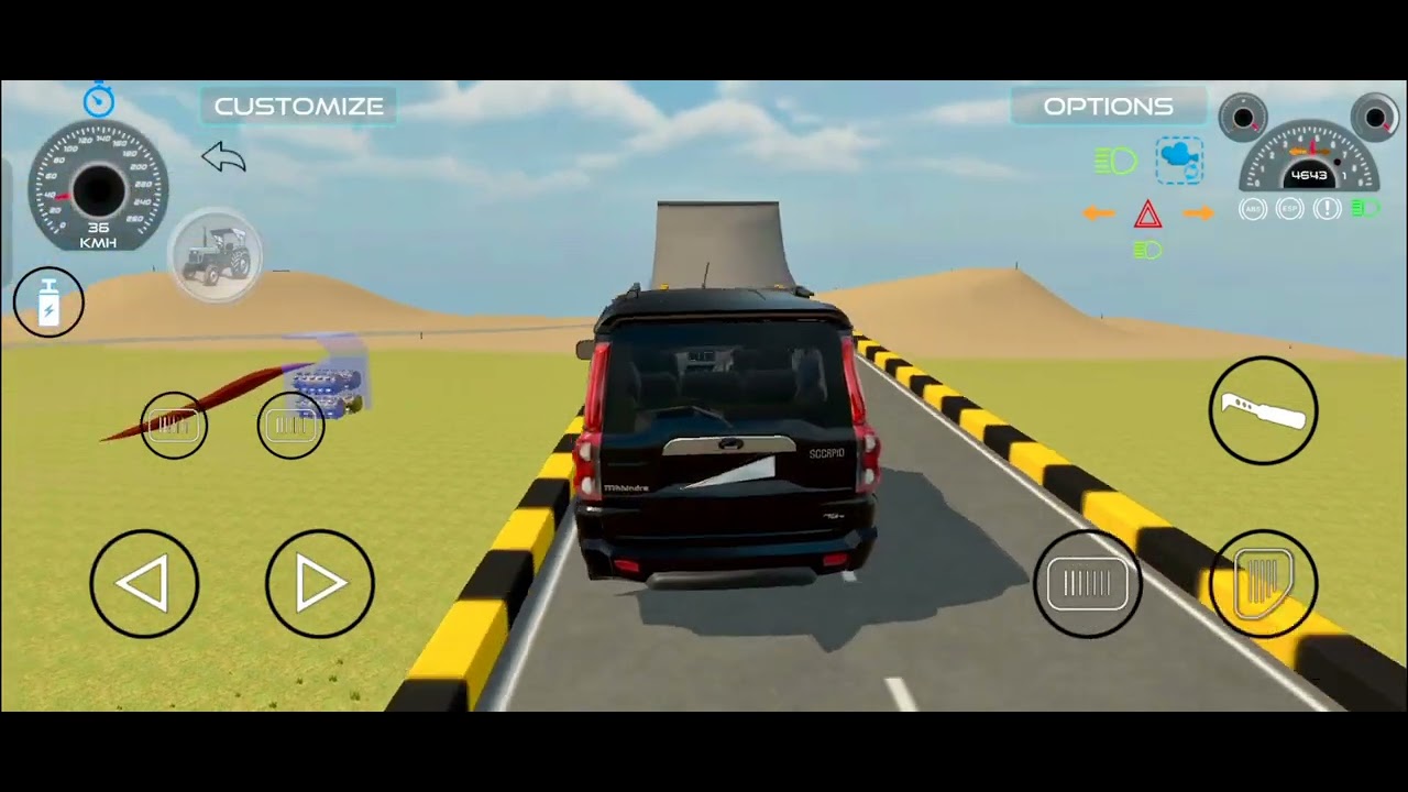 Scarpio gaming 😞 खतरनाक गेम Indian vehicles simulator 3d game 