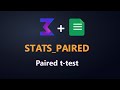 STATS_PAIRED function reference | Paired t-test in Google Sheets (ALS Stats add-on)