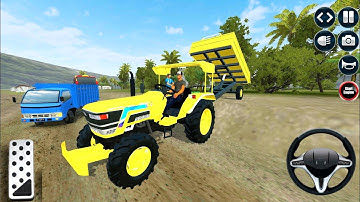 Bus simulator Indonesia tractor ||New tractor mod for bussid || Bussid mod tractor yellow