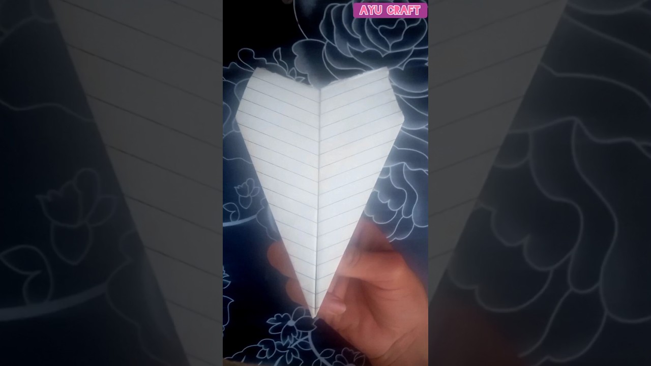 How to make a unique viral paper plane amazing mini fold simple paper plane 