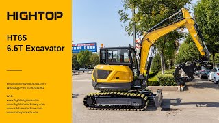 Operation video of Hightop HT65 6.5-ton excavator
