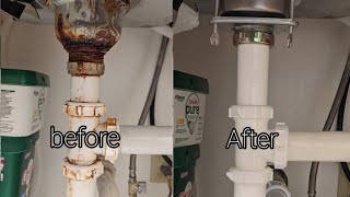How to replace a leaking kitchen sink strainer (SLUDGE BONUS)