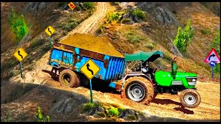 Heavy tractor trolley cargo simulator 3d truck/Tractor game/Tractor wala/Tractor simulator game/Game screenshot 1