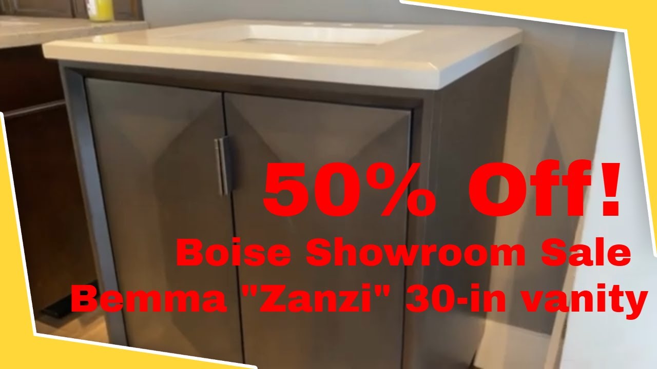 Boise Bathroom Remodeling 30" Zanzi vanity 50 off showroom sale