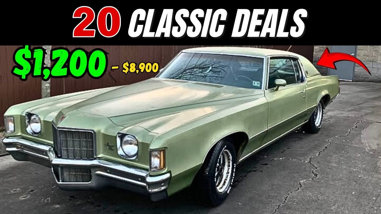 New Marketplace Listings! 20 Cool Classic Cars $1,200–$8,900!!