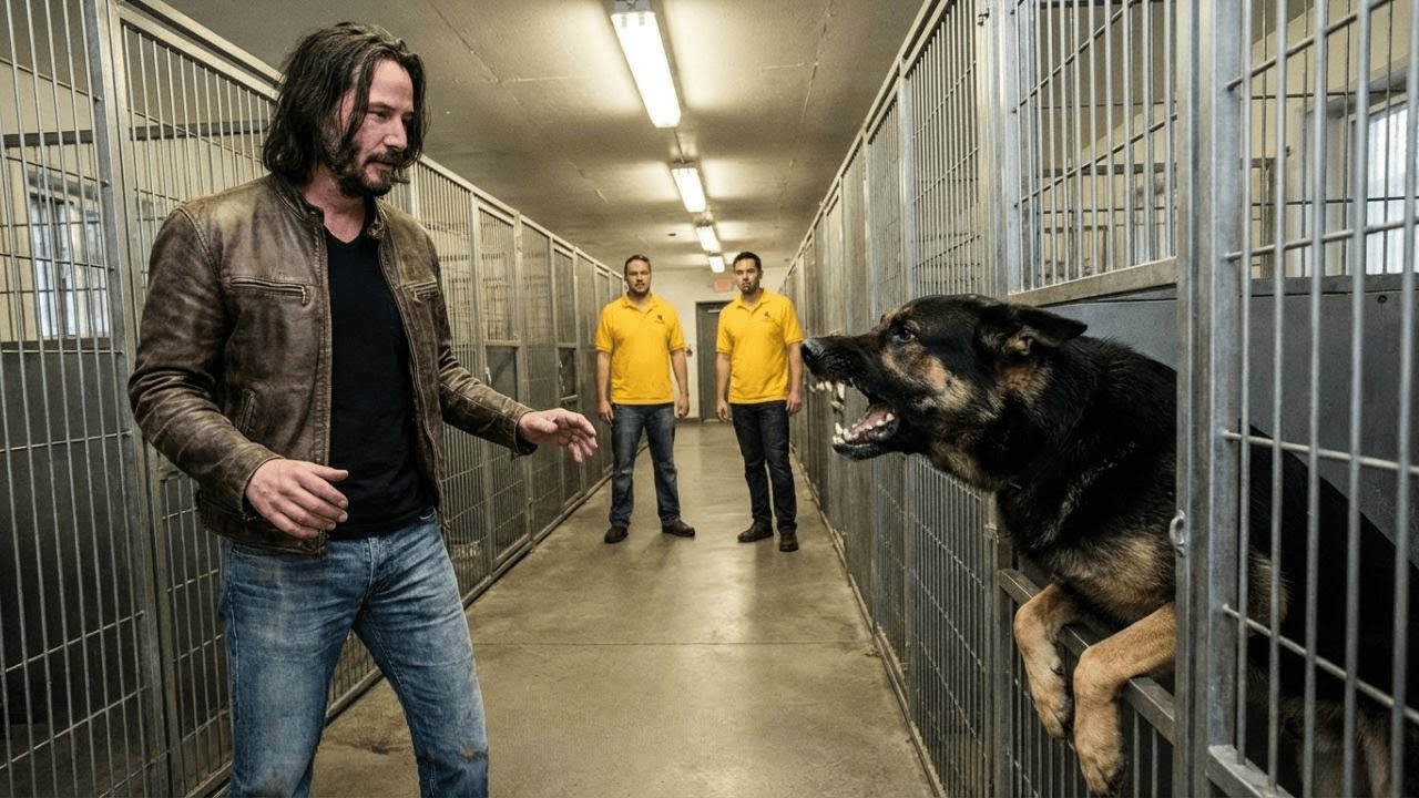Keanu Reeves Trifft Einen Pensionierten Polizeihund — Was Er Als Nächstes Tut Schockiert Alle
