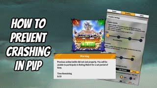 HOW TO STOP YOUR GAME CRASHING DURING RATED PVP: IOS & ANDROID: DB LEGENDS