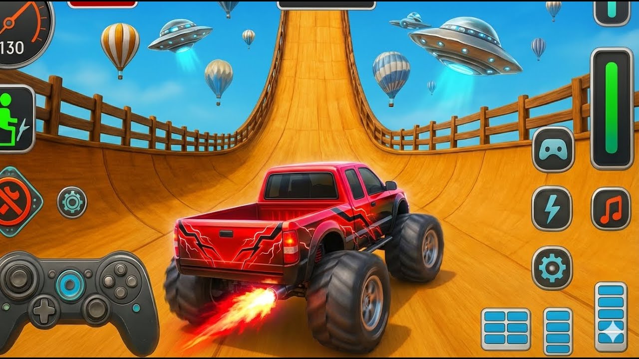 Monster Truck Mega Ramp Challenge – 4x4 Extreme Stunts & GT Racing | Android Gameplay 2025 Part 4