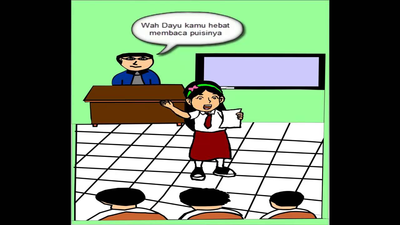 Gambar Kartun Anak Sekolah  Dasar Top Gambar