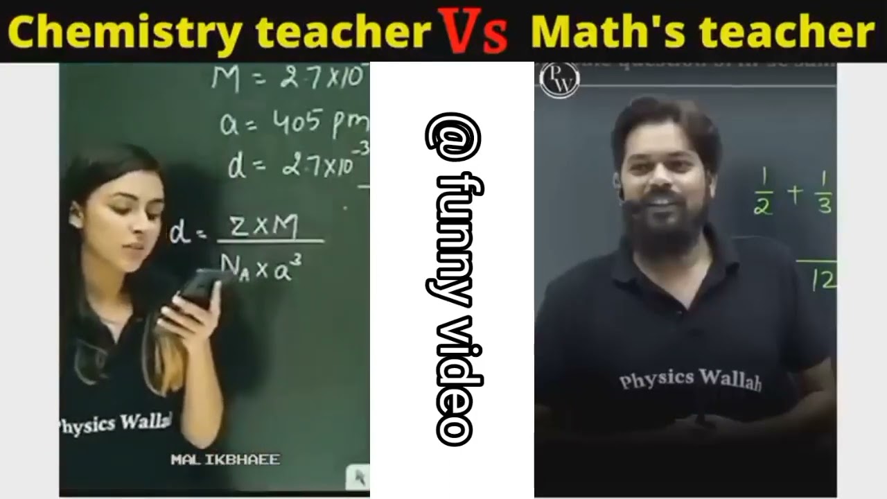 Chemistry Teacher Vs Math Teacher 😂||Funny Meme 