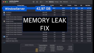 HOW TO FIX WINDOWSERVER MEMORY LEAK ON THE NEW 2021 MACS