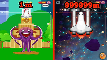 Buddy Toss - Octopus Buddy Max Level , Space Rocket!