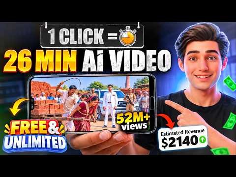 Long AI Video Kaise Banaye (26 Min) Using Just 1 Prompt🔥| ai video kaise banaye | Ai Automation 2026