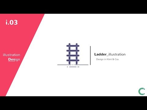 Ladder Illustration design in html and css - (i.03)