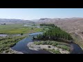 John Day River Camping Drone Pullback
