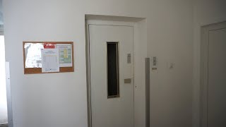Original 1967 Freissler traction elevator @ Müllerstraße 3, Innsbruck, Austria