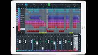 Melodic techno using #Cubasis 2 for iPad Pro