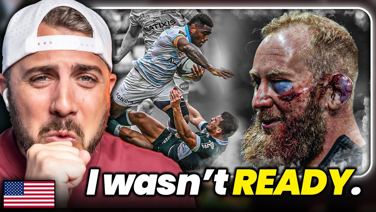 The Video That’ll Make You Love Rugby | American Reacts Brutal Hits & Skills