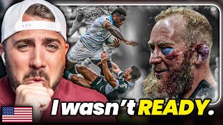 The  Thatll Make You Love Rugby  American Reacts Brutal Hits U0026 Skills