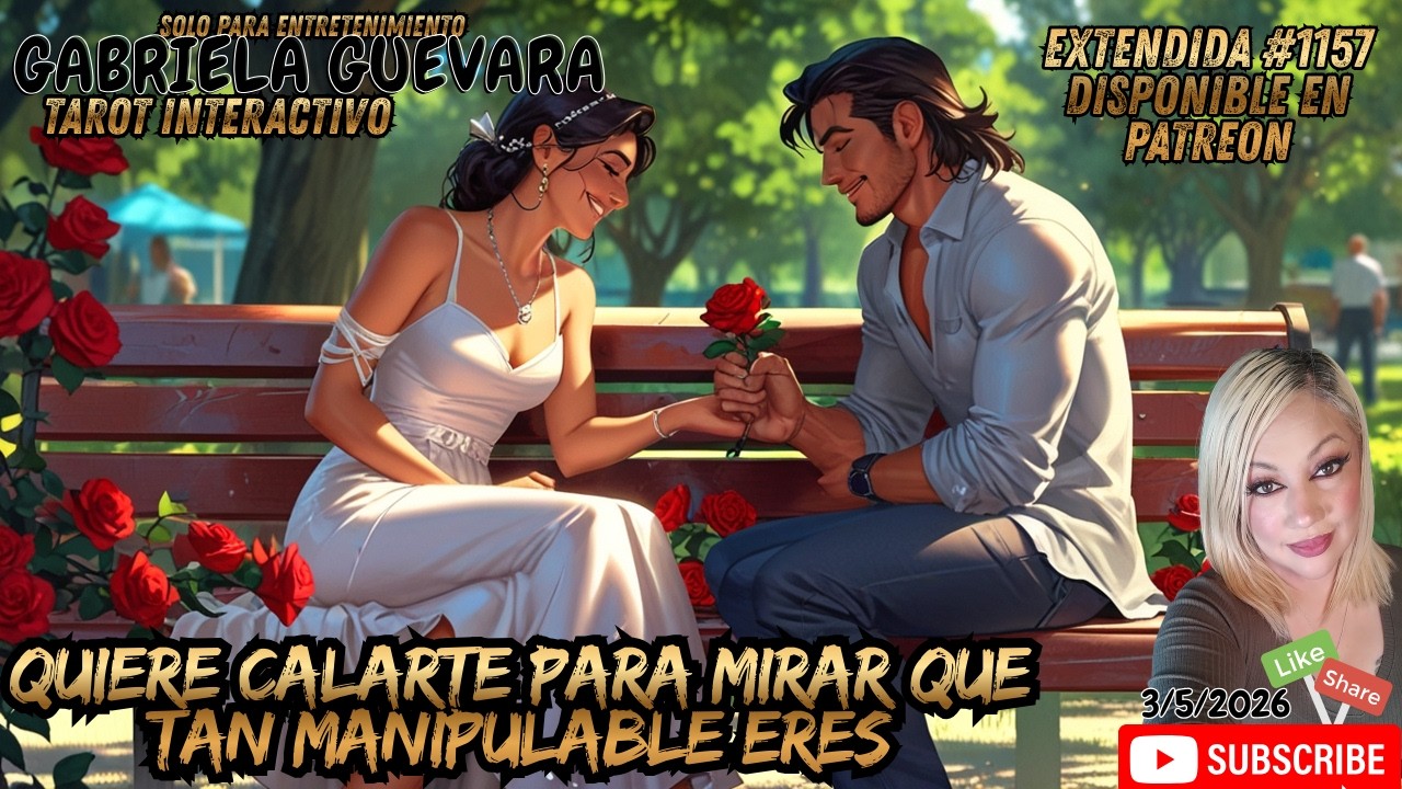 Quiere calarte para mirar que tan manipulable eres #tarot  EXTENDIDA #1157