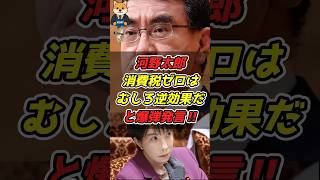 河野太郎「消費税ゼロは逆効果だ‼︎」と爆弾発言ブチかます‼️