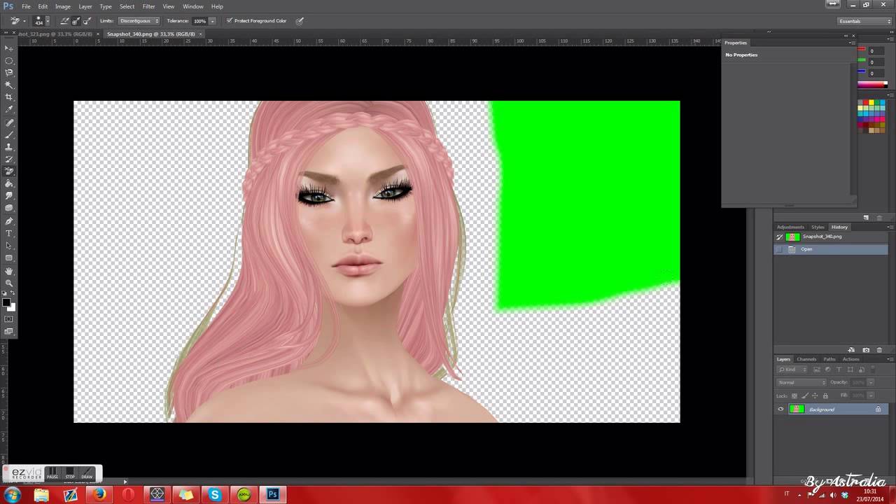 How to remove the green background (secondlife) YouTube