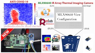 Camera nhiệt tầm xa _ MLX90640 IR Array Thermal Imaging Camera | Anti Covid-19 #Shorts