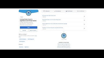 Connect Data Cloud to Agentforce and Prompt Builder Project - Trailhead - Agentblazer Champion