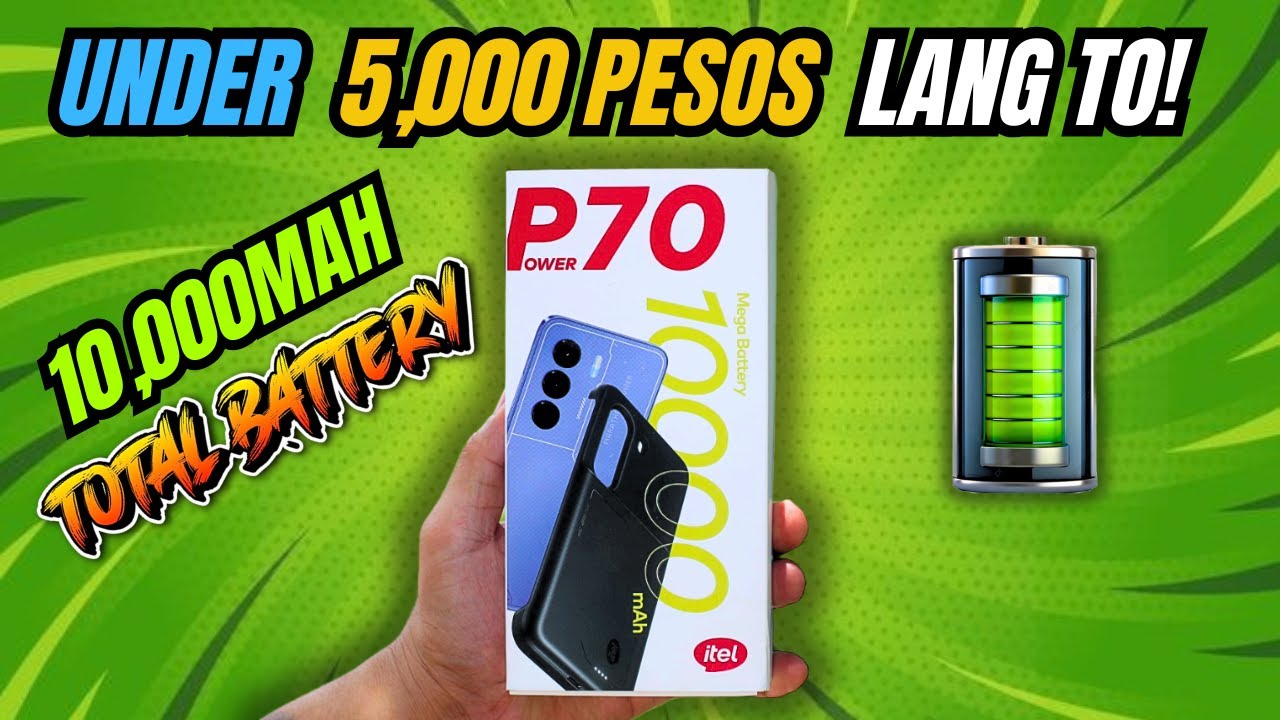 itel P70 : MERON KANANG 10,000MAH TOTAL NG BATTERY ! AT MAGANDANG CAMERA
