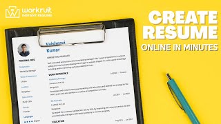 Create And Share Resume Online | Professional Resume Builder, Share Resume | Workruit Instant Resume
