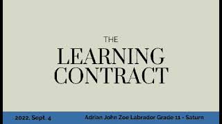 Learning Contract - MIL Adrian John Zoe Labrador