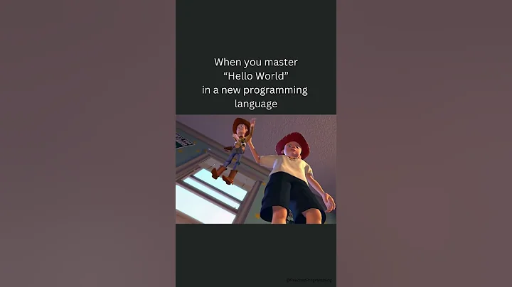 When you master“Hello World”in a new language #programminghumor #programmingmemes #toystory