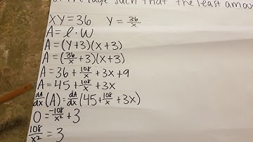 Optimization: Minimum Area