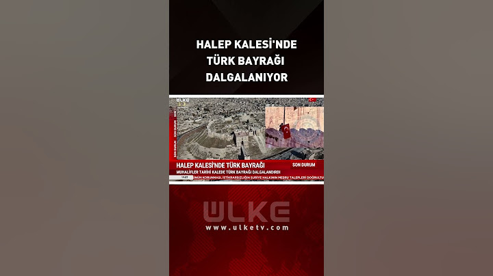 Halep Kalesi'nde Türk Bayrağı Dalgalanıyor #haber #shorts